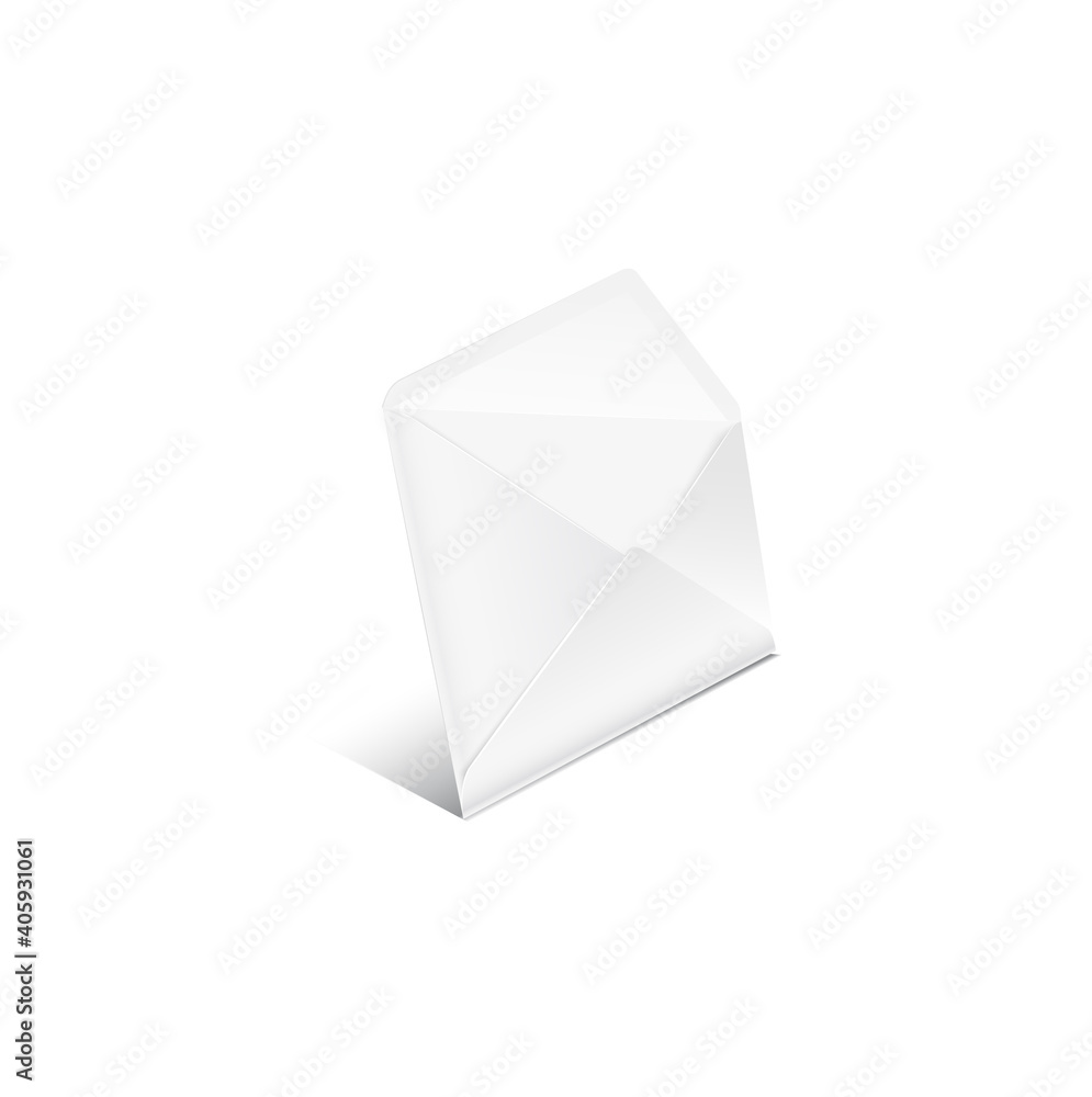 Simple envelope illustration in perspective. Email icon design. Vector illustration. Simple envelope illustration in perspective. Email icon design. Vector illustration.