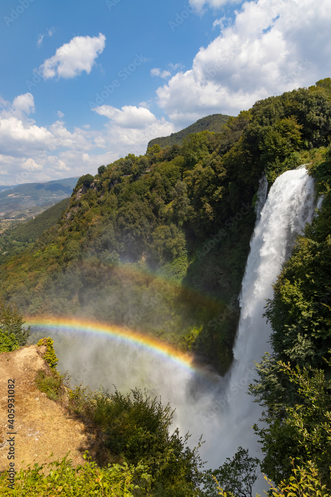 Marmore falls, Cascata delle Marmore, in Umbria region, Italy Marmore falls, Cascata delle Marmore, in Umbria region, Italy