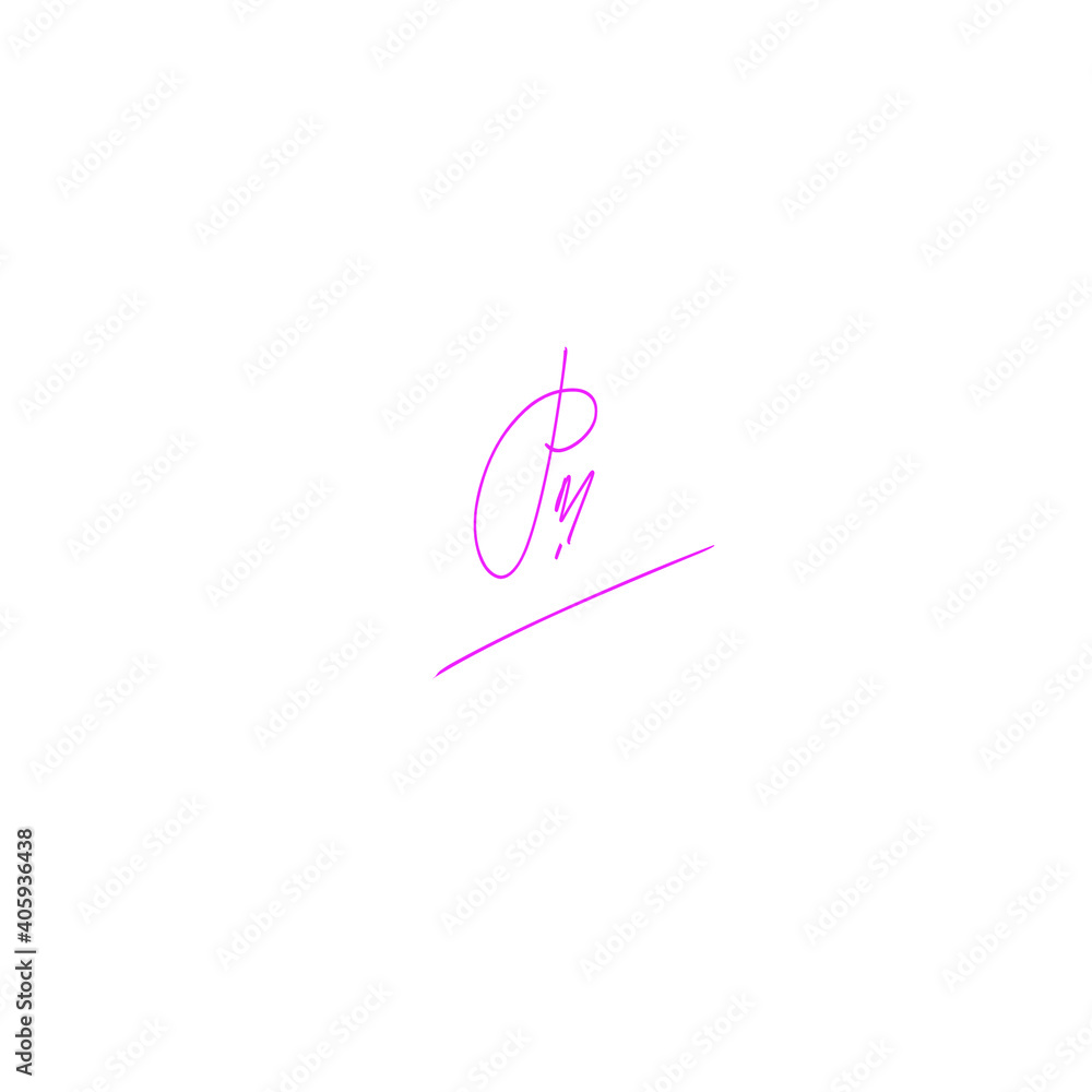pm white background initial handwriting logo for identity pm white background initial handwriting logo for identity
