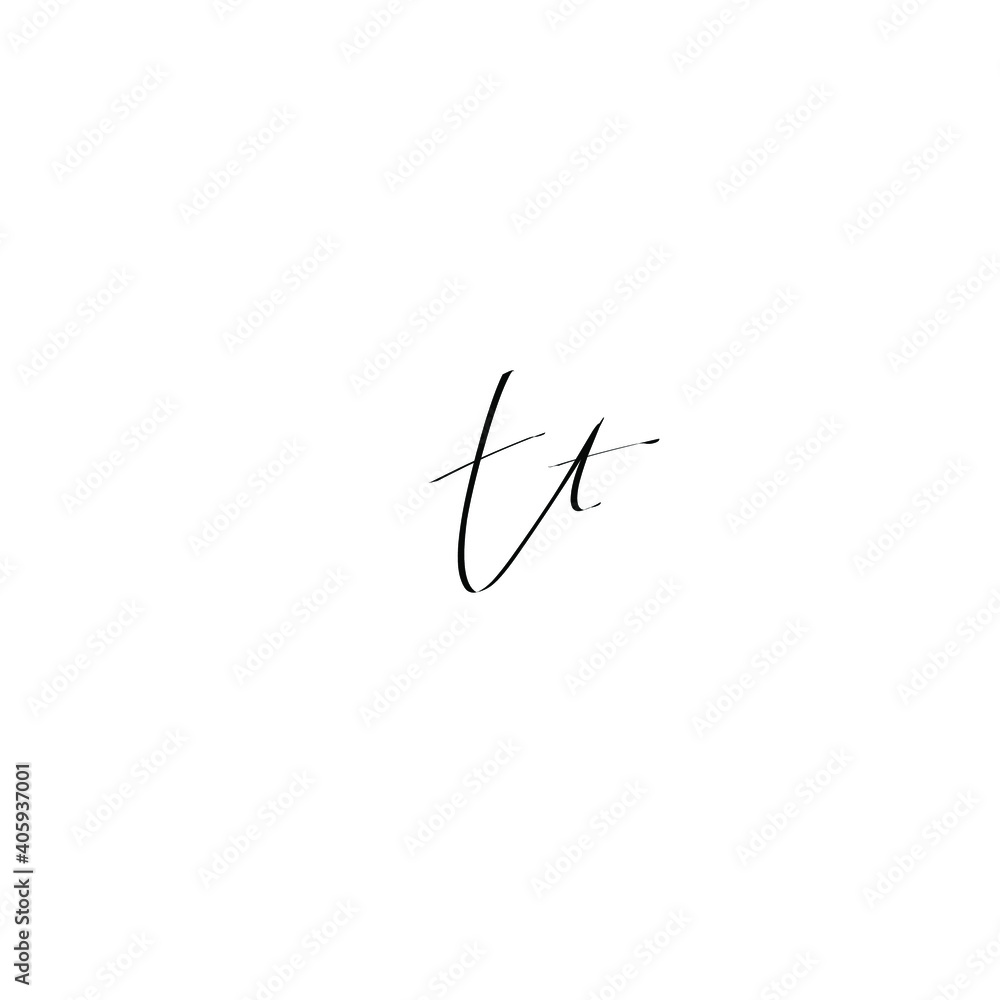tt initial handwriting logo for identity tt initial handwriting logo for identity