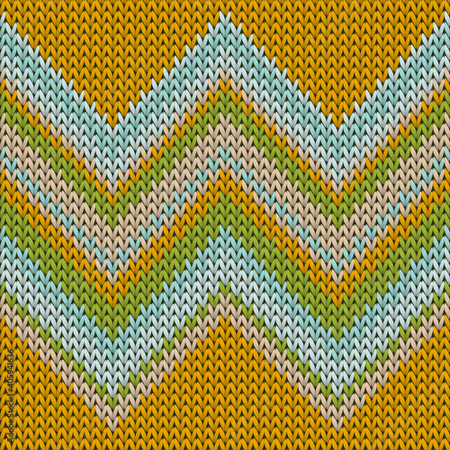 Handicraft zig zal lines knit texture geometric