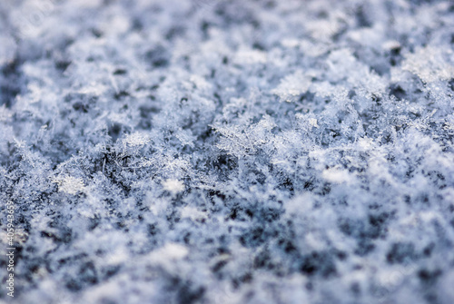 snowflakes close up, full-frame snow texture