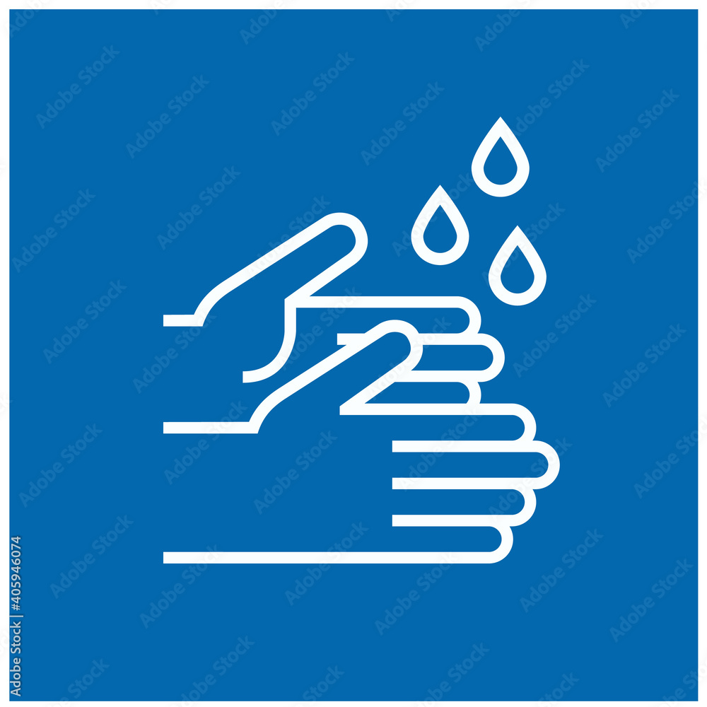 Wash and washing hands to keep clean flat vector icon for websites and print. Vector illustration. Wash and washing hands to keep clean flat vector icon for websites and print. Vector illustration.