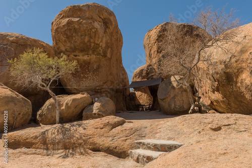 the campsite on the grounds of the Erongofarmhaus, Namibia