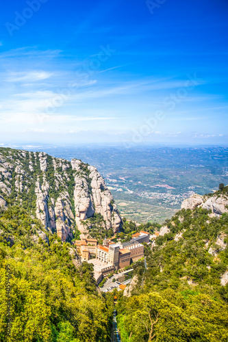 Montserrat mountains  Catalonia  Spain