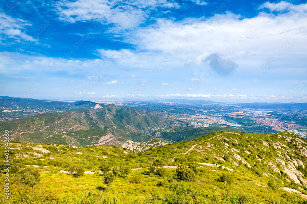 View from Montserrat mountains, Montserrat, Spain