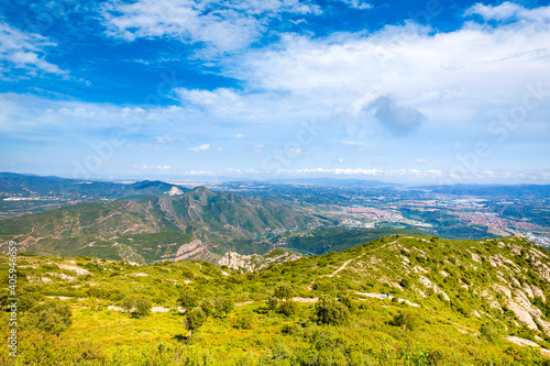 View from Montserrat mountains, Montserrat, Spain