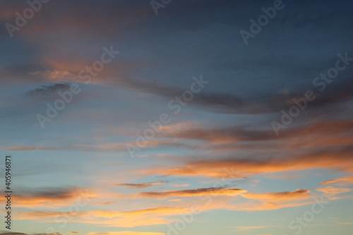 Fototapeta Naklejka Na Ścianę i Meble -  Sunset clouds color skyline beautiful
