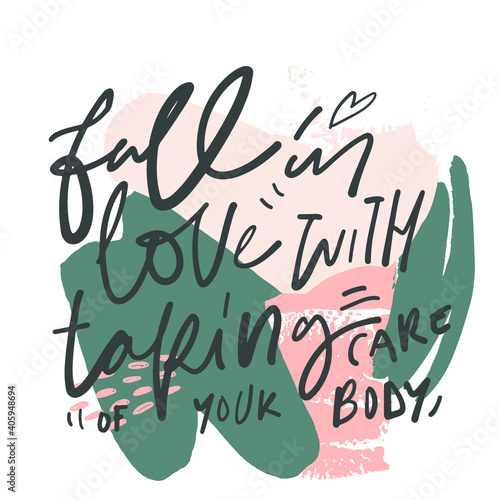 Positive quotes. Affirmations set. Hand lettering inspirational calligraphic sign for your design.
