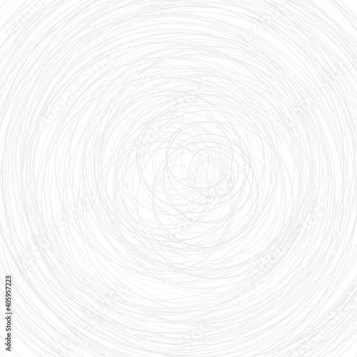 Abstract illustration of various gray circles on white background