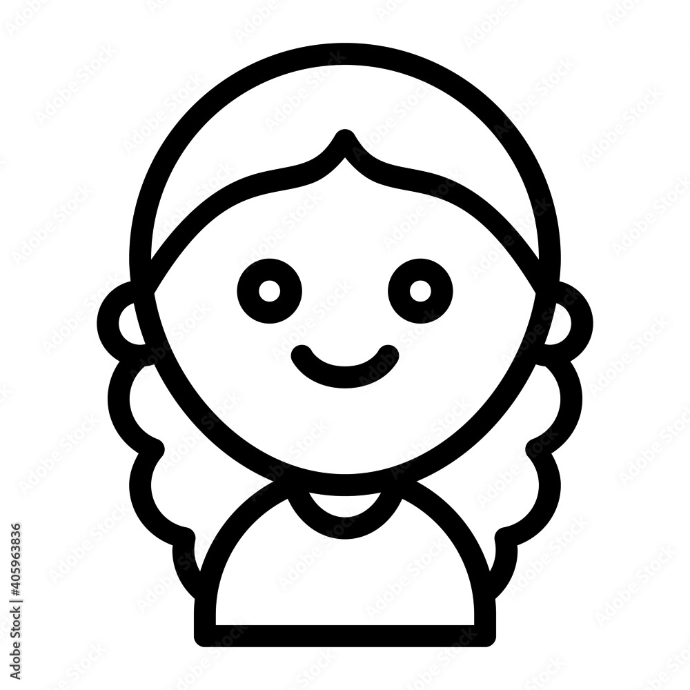 Avatar icon with outline style. Suitable for website design, logo, app and UI. Avatar icon with outline style. Suitable for website design, logo, app and UI.