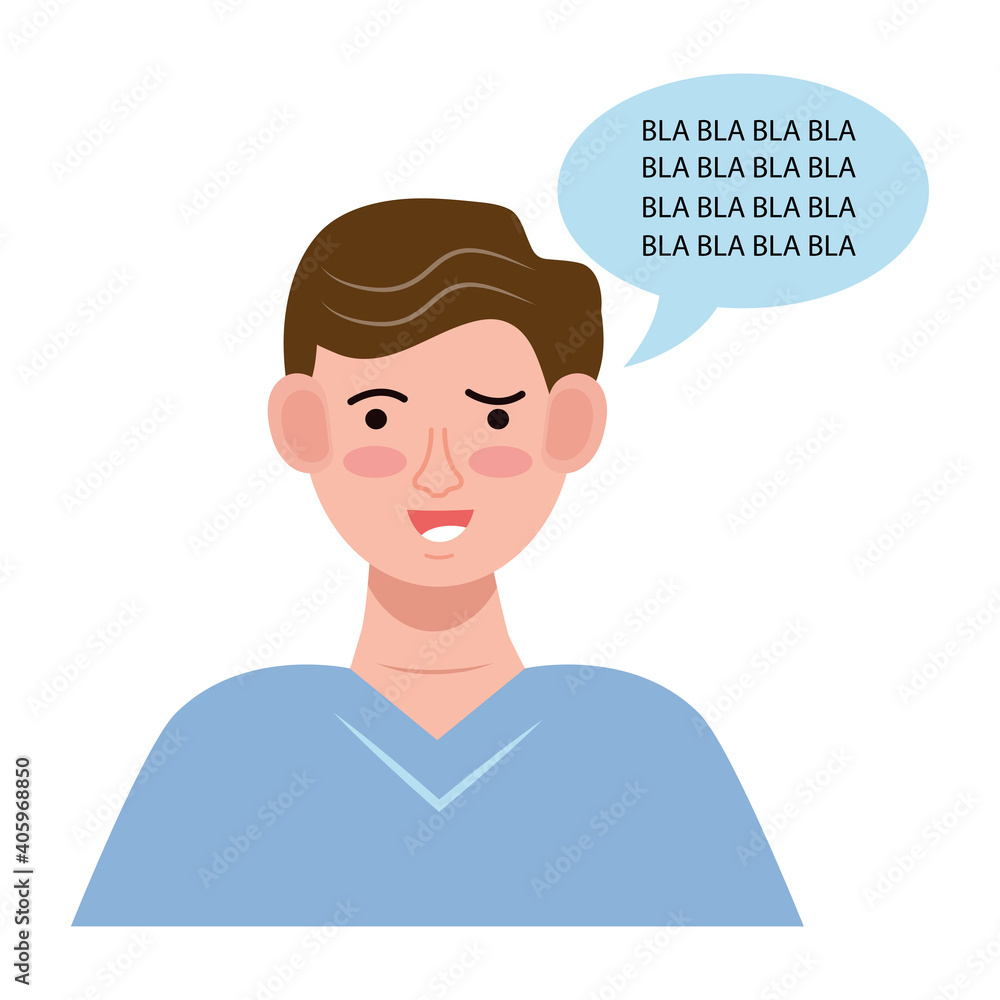 man with speech bubble and bipolar disorder character vector illustration design man with speech bubble and bipolar disorder character vector illustration design
