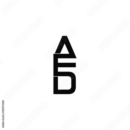 aed letter original monogram logo design