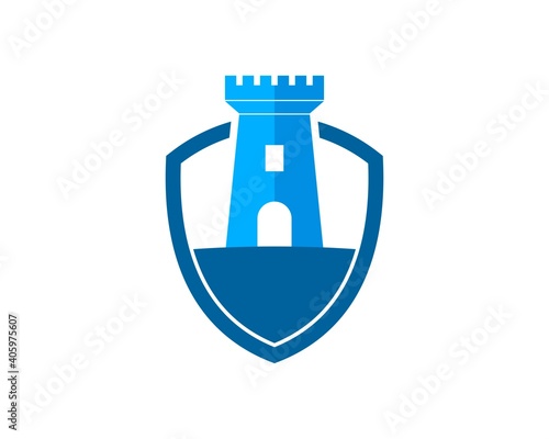 Protection shield with simple fortress inside