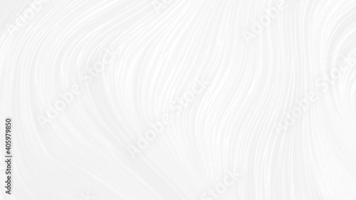 Abstract white gray background with waves luxury. 3d illustration, 3d rendering.