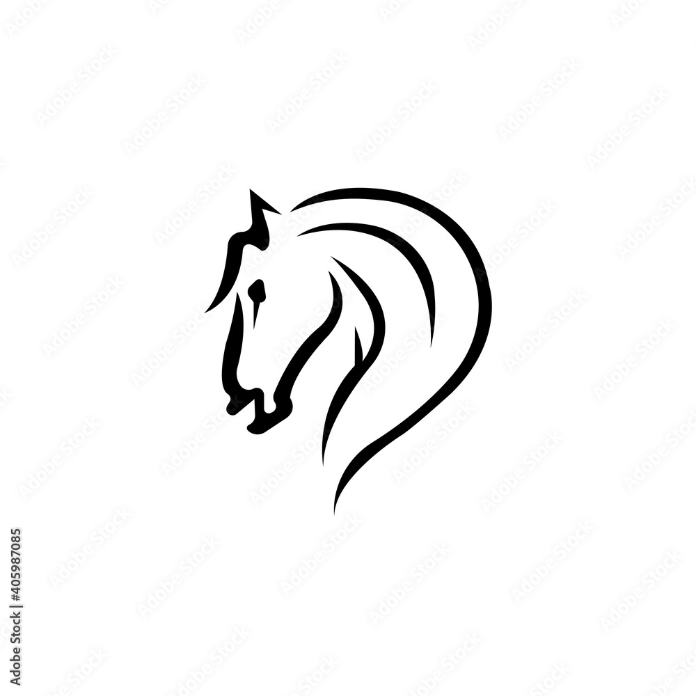 Fototapeta Horse logo vector