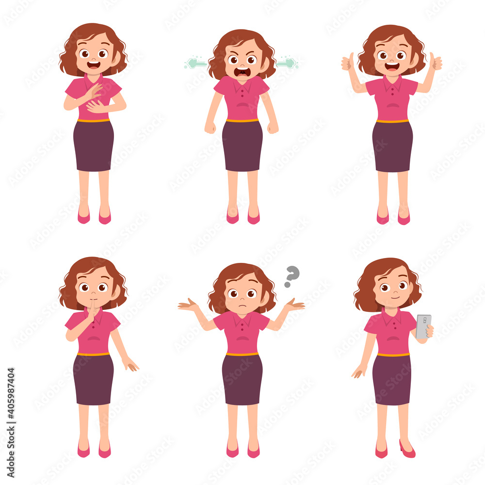 cute teen gesture many expression set bundle cute teen gesture many expression set bundle