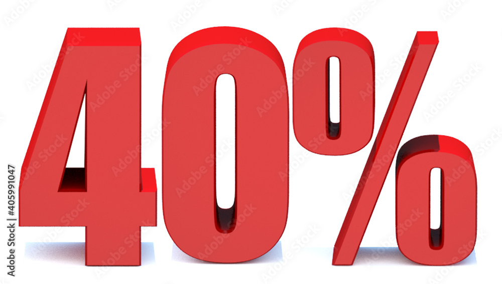 40 Percent off 3d Sign on White Background, Special Offer 40% Discount Tag, Sale Up to 40 Percent Off,big offer, Sale, Special Offer Label, Sticker, Tag, Banner, Advertising, offer Icon 40 Percent off 3d Sign on White Background, Special Offer 40% Discount Tag, Sale Up to 40 Percent Off,big offer, Sale, Special Offer Label, Sticker, Tag, Banner, Advertising, offer Icon