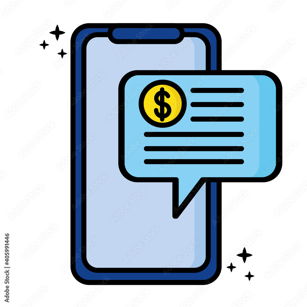smartphone with speech bubble and dollar symbol vector illustration design smartphone with speech bubble and dollar symbol vector illustration design