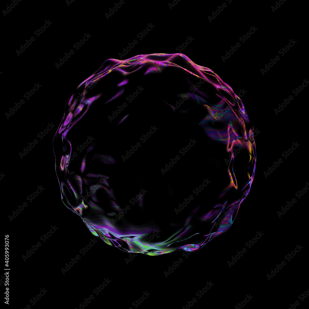 Iridescent Distorted Bubble Iridescent Distorted Bubble