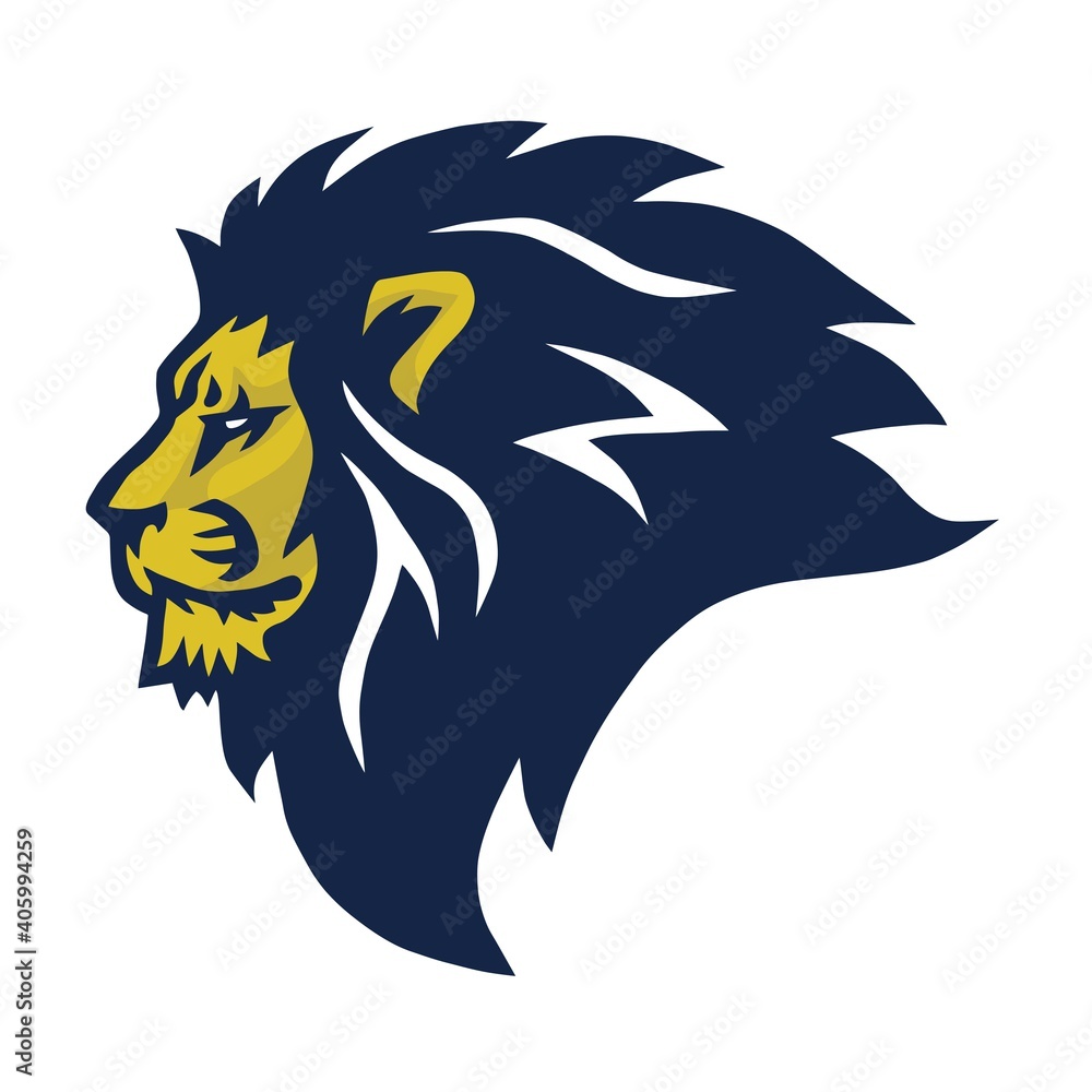 Lion Head Logo Sports Esport Mascot Design Lion Head Logo Sports Esport Mascot Design