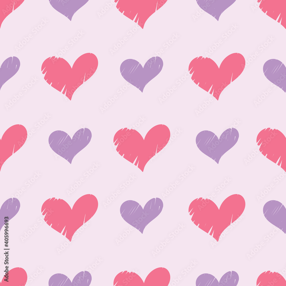 Romantic seamless pattern with hearts shape on a white background.
Vector seamless background for Valentines day, fabric fills, and scrapbook. Surface pattern design Romantic seamless pattern with hearts shape on a white background.
Vector seamless background for Valentines day, fabric fills, and scrapbook. Surface pattern design