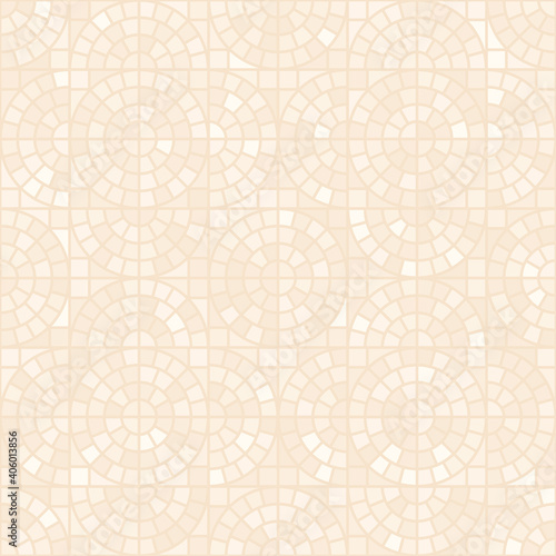 Vector Illustration of a Light Seamless Geometric Pattern in 
Ocre