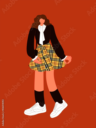 girl with bag