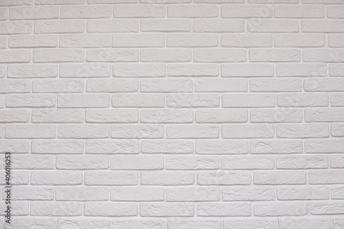 White light brown beige brick wall texture for pattern background. High quality photo