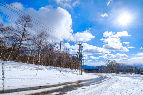 【群馬県】冬季の万座ハイウェー photo