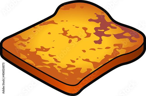 A slice of French toast.