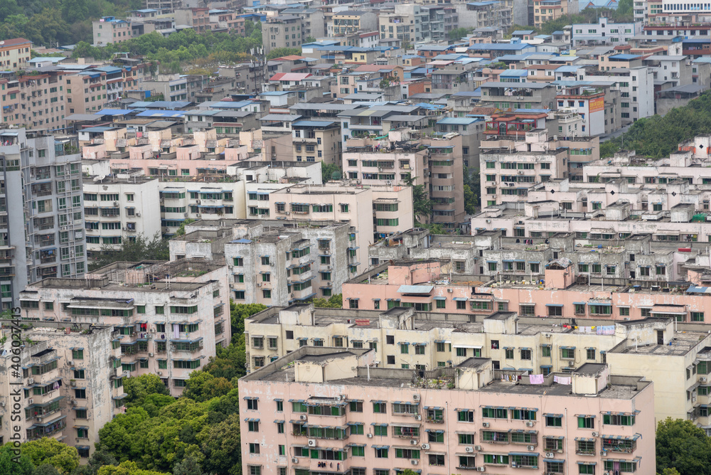 MianYang,CHINA-April,11 2020:This year the government focus on the old housing renovation and upgrading areas