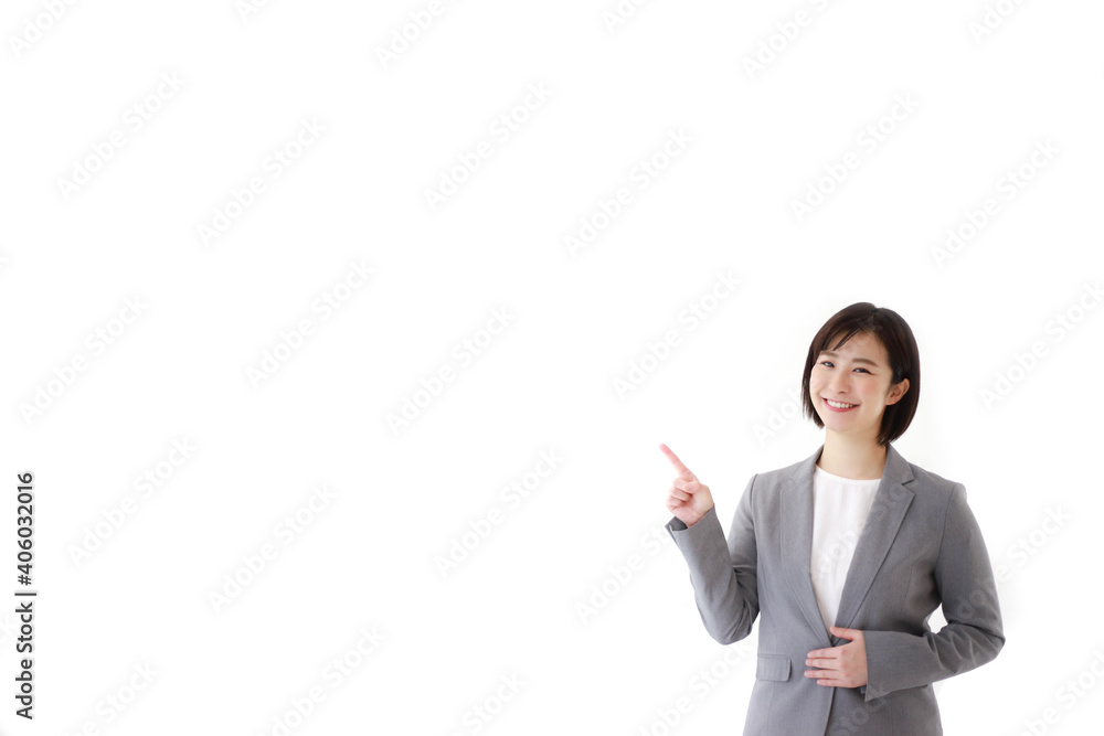 笑顔の女性社員 笑顔の女性社員