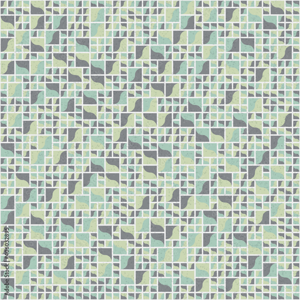 Fototapeta premium Abstract Geometric Pattern generative computational art illustration