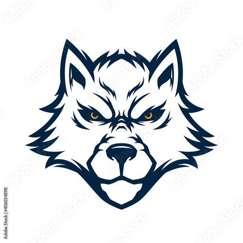 Wolf Head Vector Logo Template