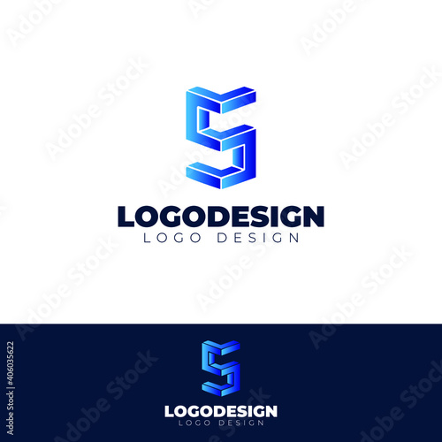 3d S letter logo design modern logotype vector template Free Download 3d S letter logo design modern logotype vector template - GFXLoad