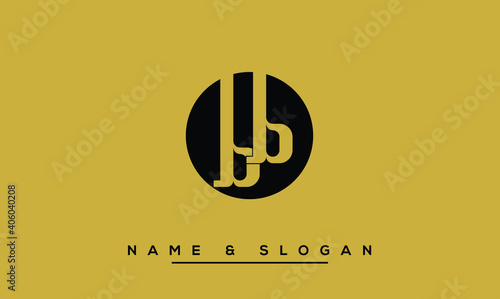 B, BB  Abstract Letters Logo Monogram