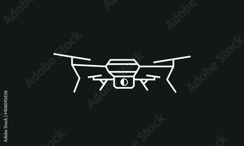 drone minimal unique abstract logo design