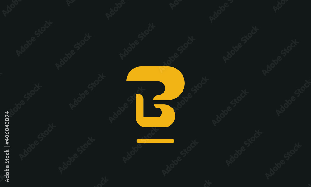 letter b text initial line art minimal logo design letter b text initial line art minimal logo design