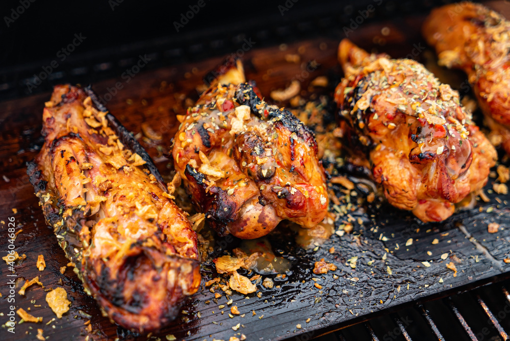 grilled chicken with hot spices
