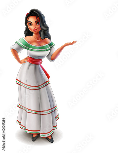 mexican woman mascot