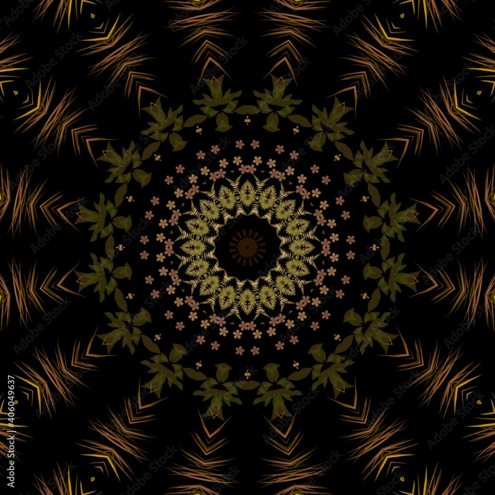 Fototapeta premium Beautiful decoration and pattern with floral theme