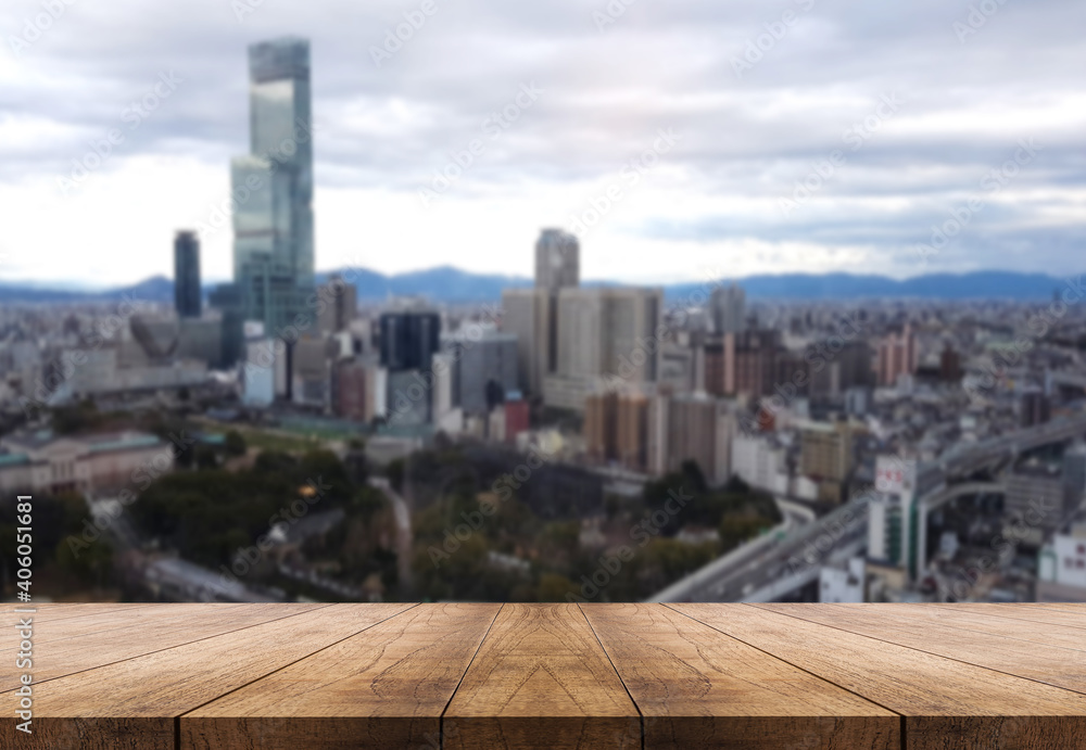 3D rendering, wooden top table on isolate blur background 3D rendering, wooden top table on isolate blur background