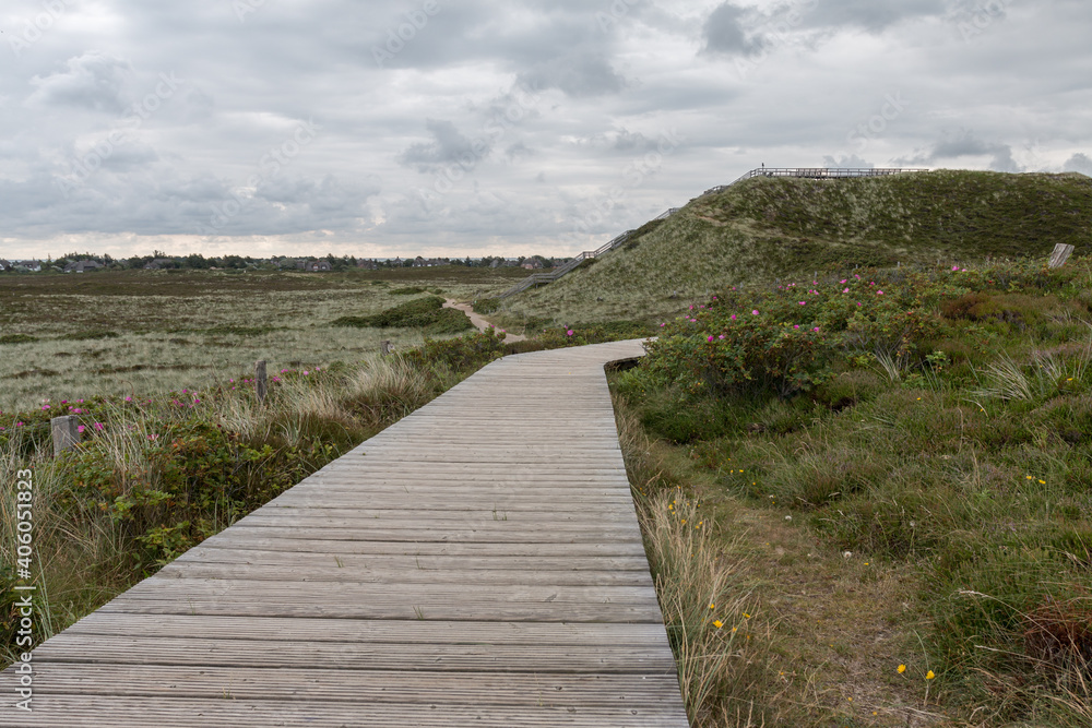 Fototapeta premium Wandern auf Sylt