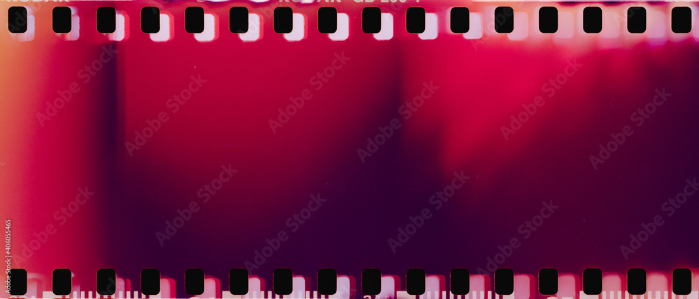 real film strip texture with burn light leaks, abstract background