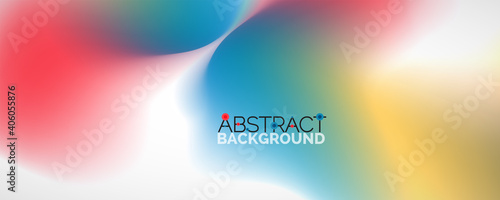 Fluid color gradient abstract background, trendy colorful wallpaper. Vector illustration for placards, brochures, posters, banners and covers