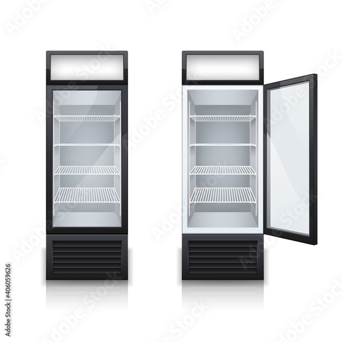 Drinks Fridges Realistic Set