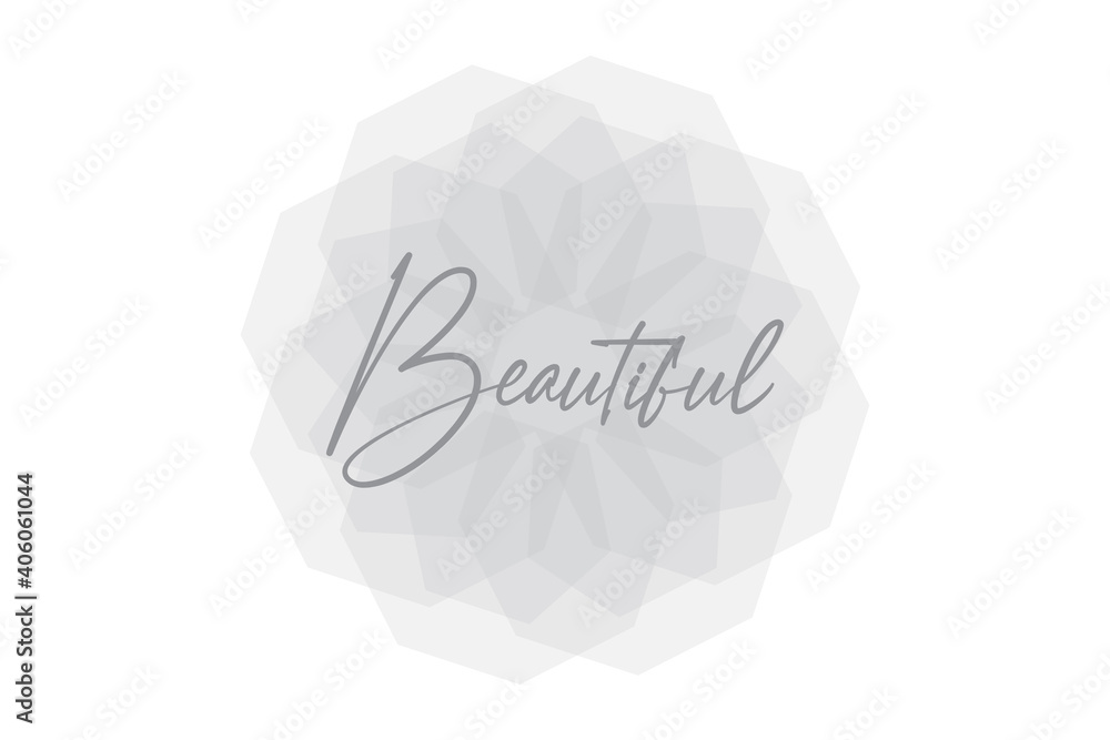 Modern, elegant and simple graphic design of a word Modern, elegant and simple graphic design of a word