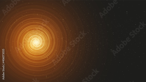 Magic Spiral Black hole on Galaxy background with Milky Way spiral,Universe and starry concept desig,vector