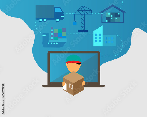 Delivered duty paid (DDP) which seller take all expense and responsibilities to deliver to buyer vector
